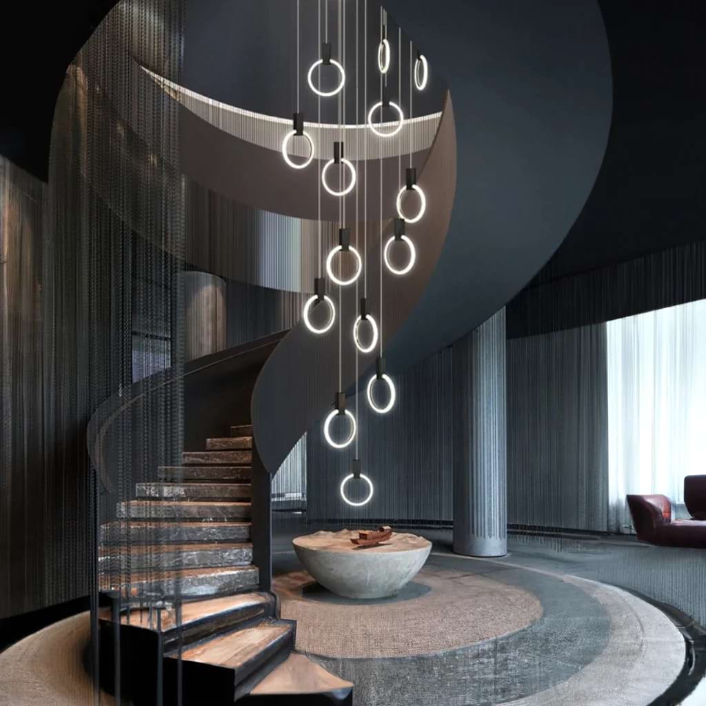 Jenne Modern Stairway Chandelier