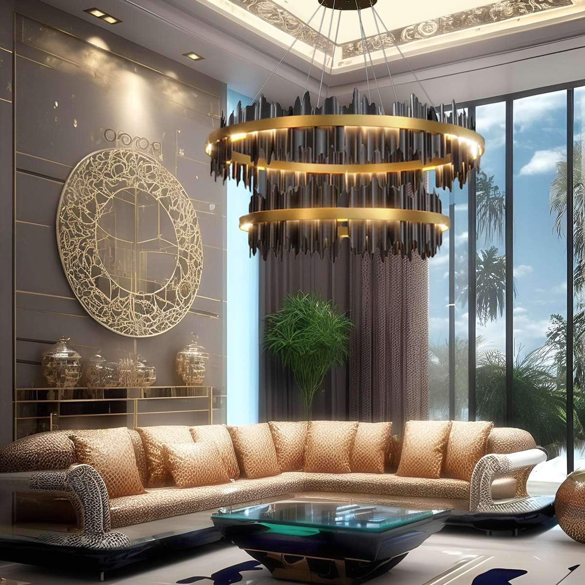 Nera 2-Tier Modern Chandelier