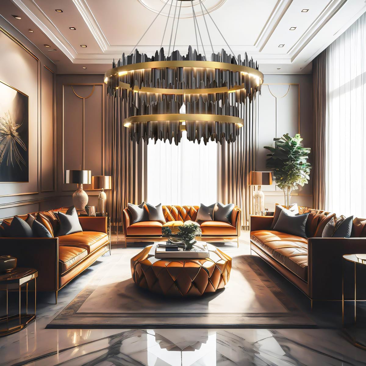 Nera 2-Tier Modern Chandelier