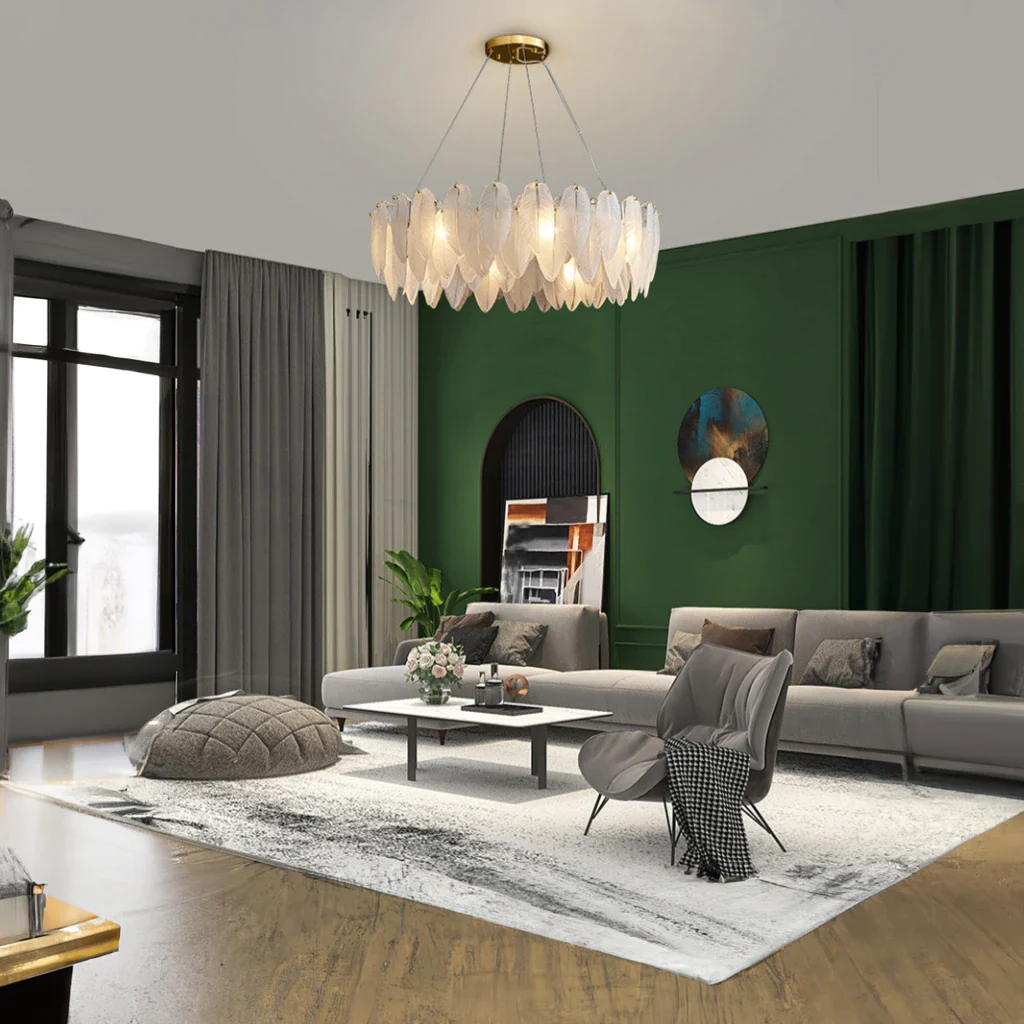 Feather Modern Luxury Chandelier