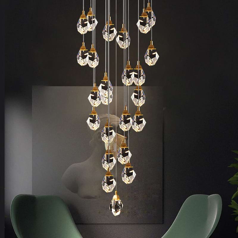 Hailstone Crystal Chandelier