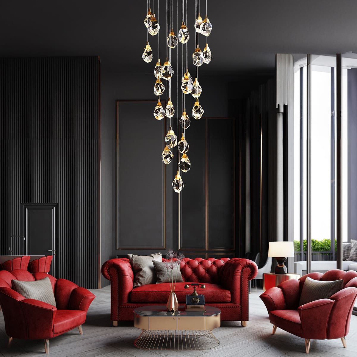 Hailstone Chandelier