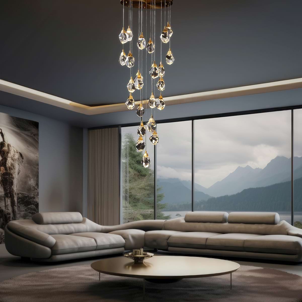 Hailstone Chandelier
