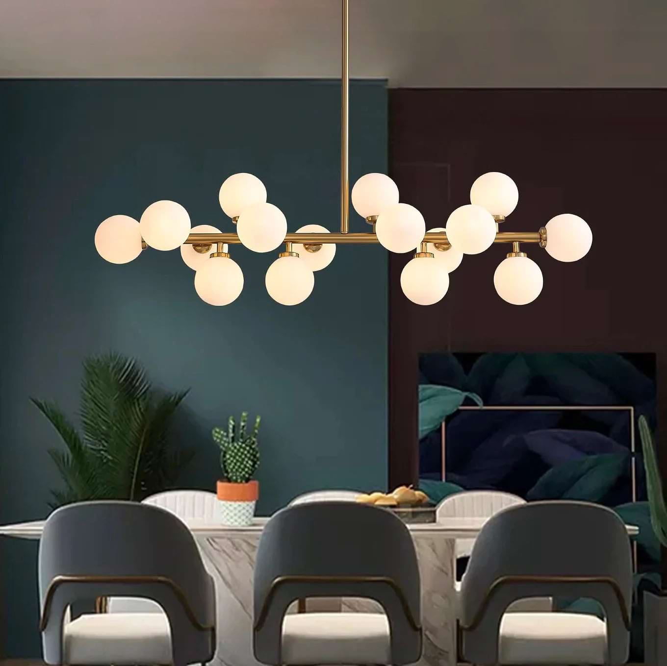 Stroma Frosted Glass Chandelier