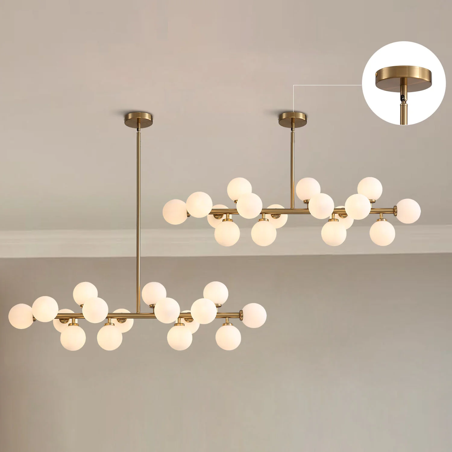 Stroma Frosted Glass Chandelier