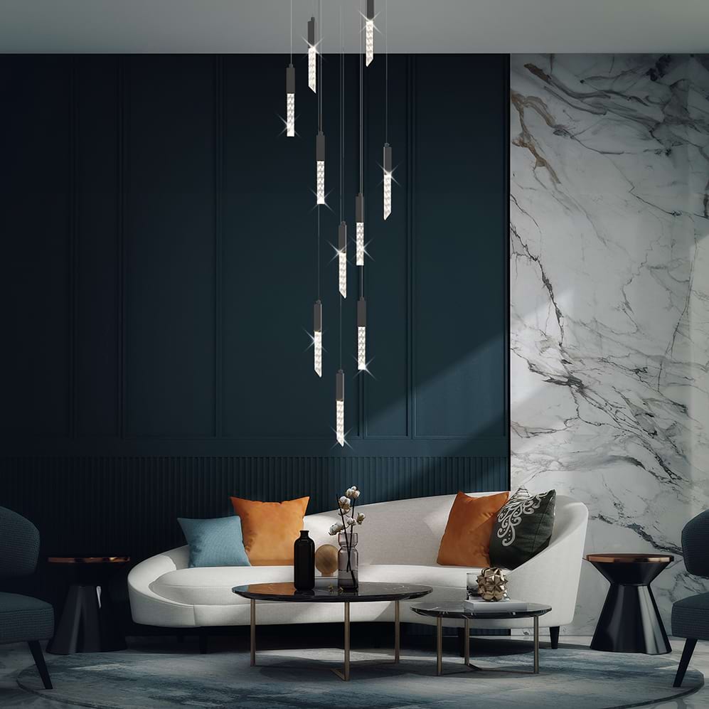 Large Crystal Chandeliers for High Ceilings