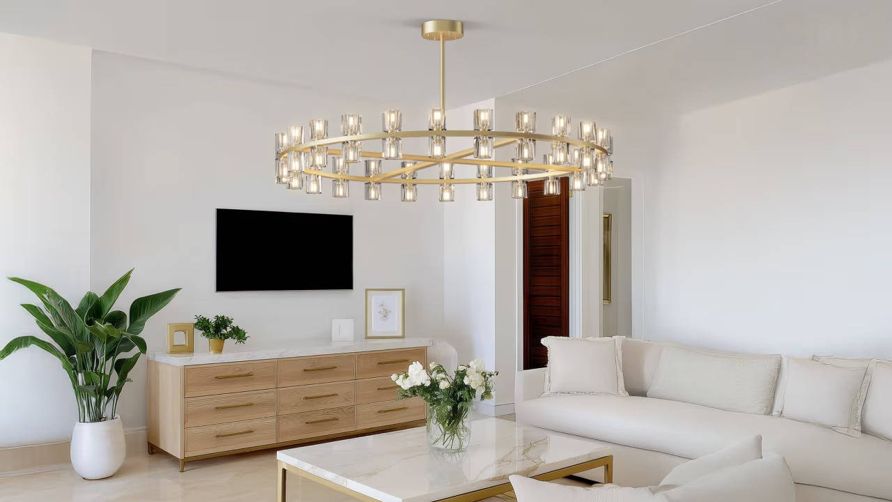 Sunrise Crystal Chandelier