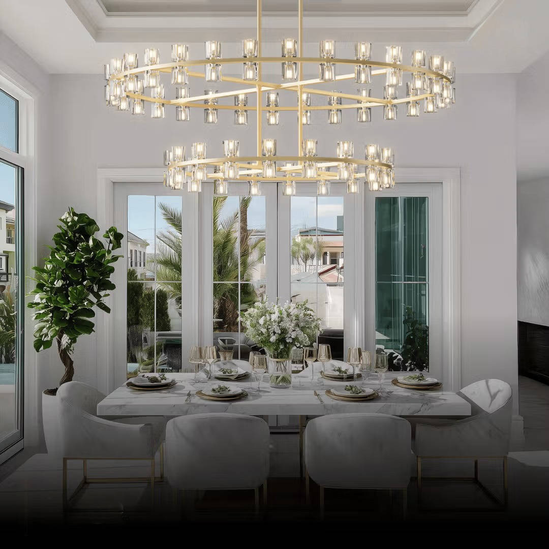 Sunrise Crystal Chandelier