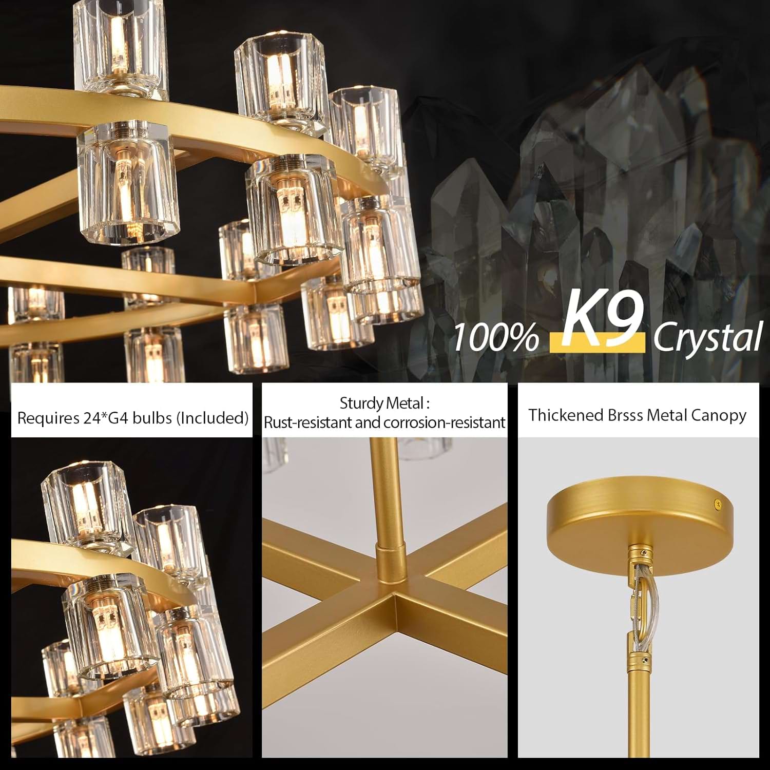 Sunrise Crystal Chandelier