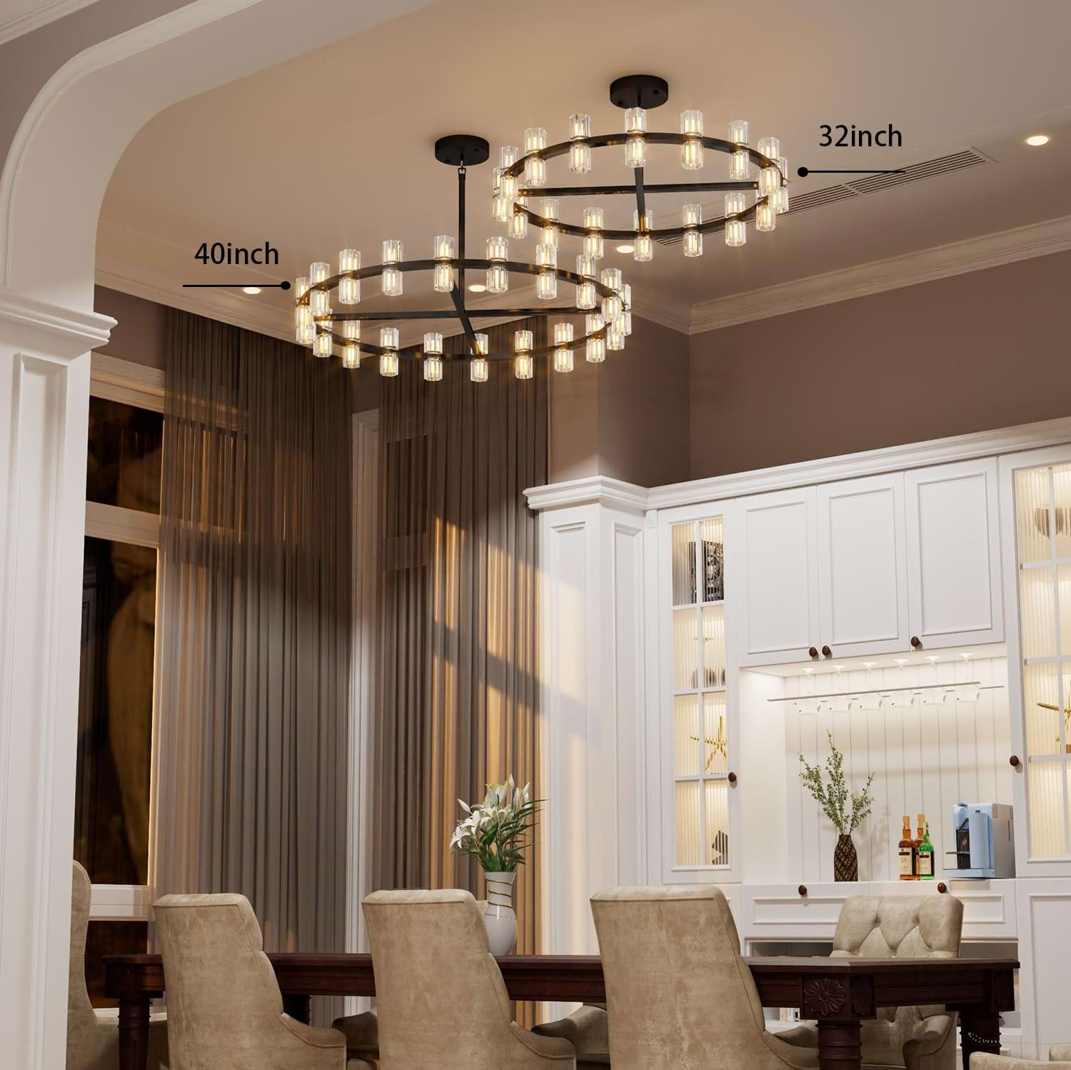 Sunrise Crystal Chandelier