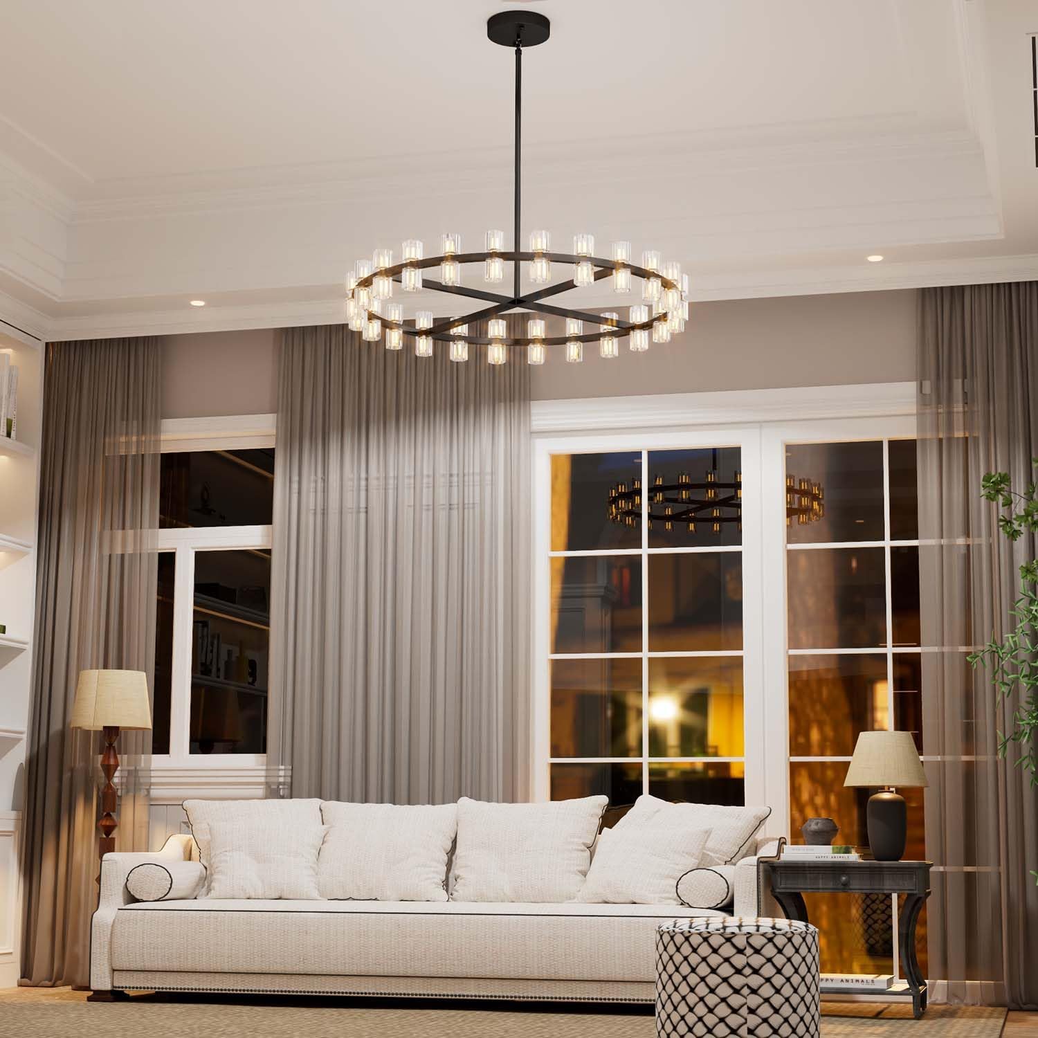 Sunrise Crystal Chandelier