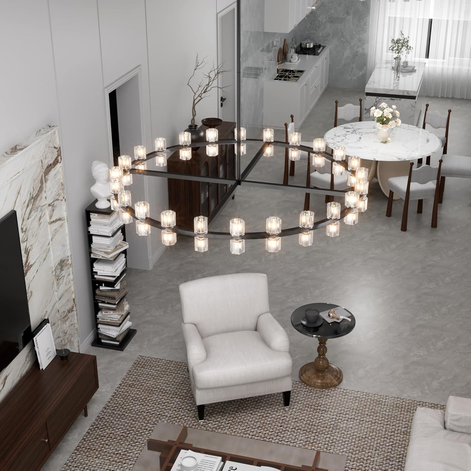 Sunrise Crystal Chandelier