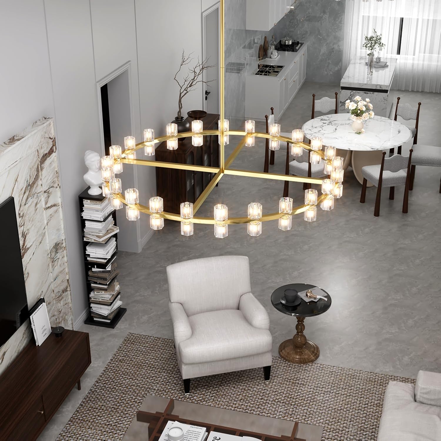 Sunrise Crystal Chandelier
