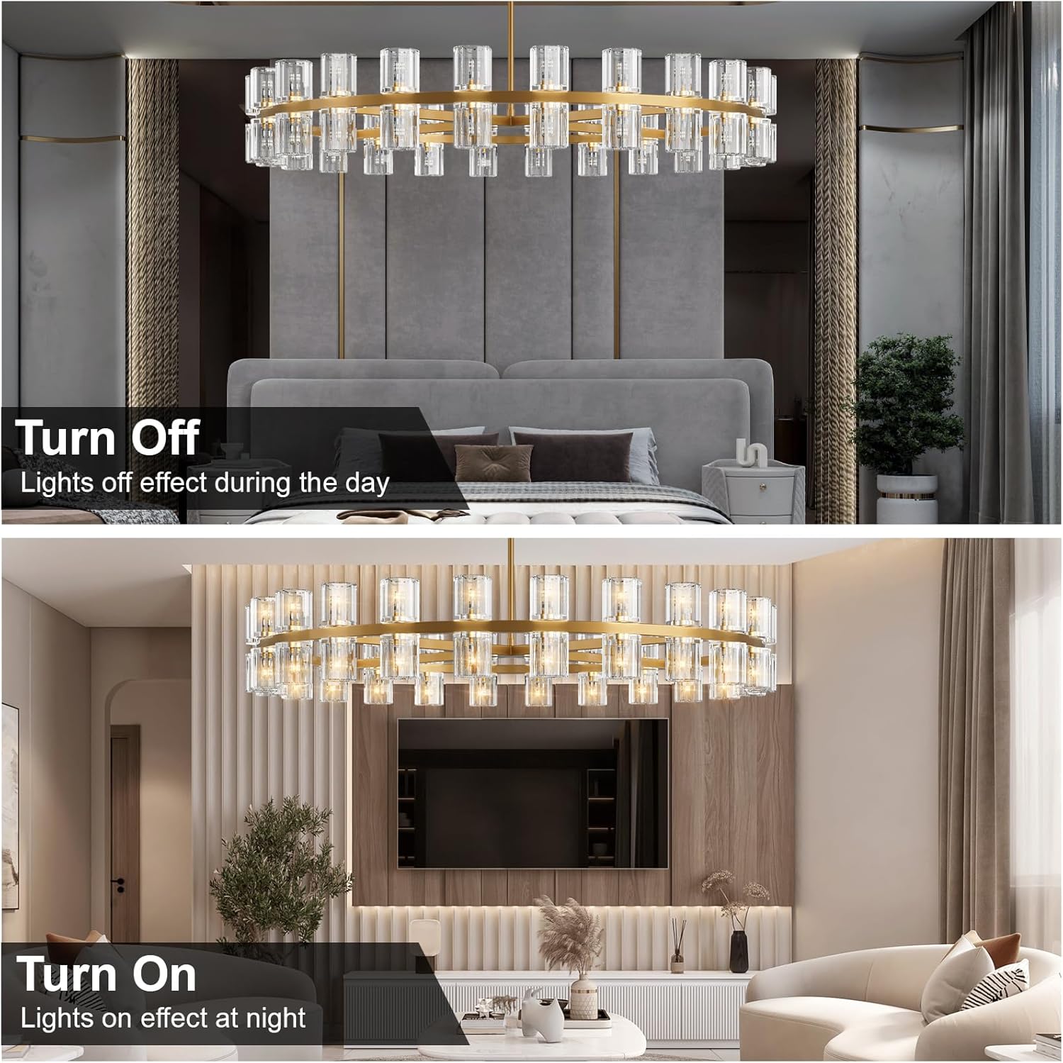 Sunrise Crystal Chandelier