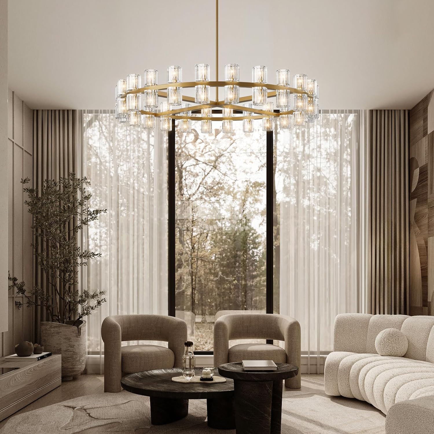 Sunrise Crystal Chandelier