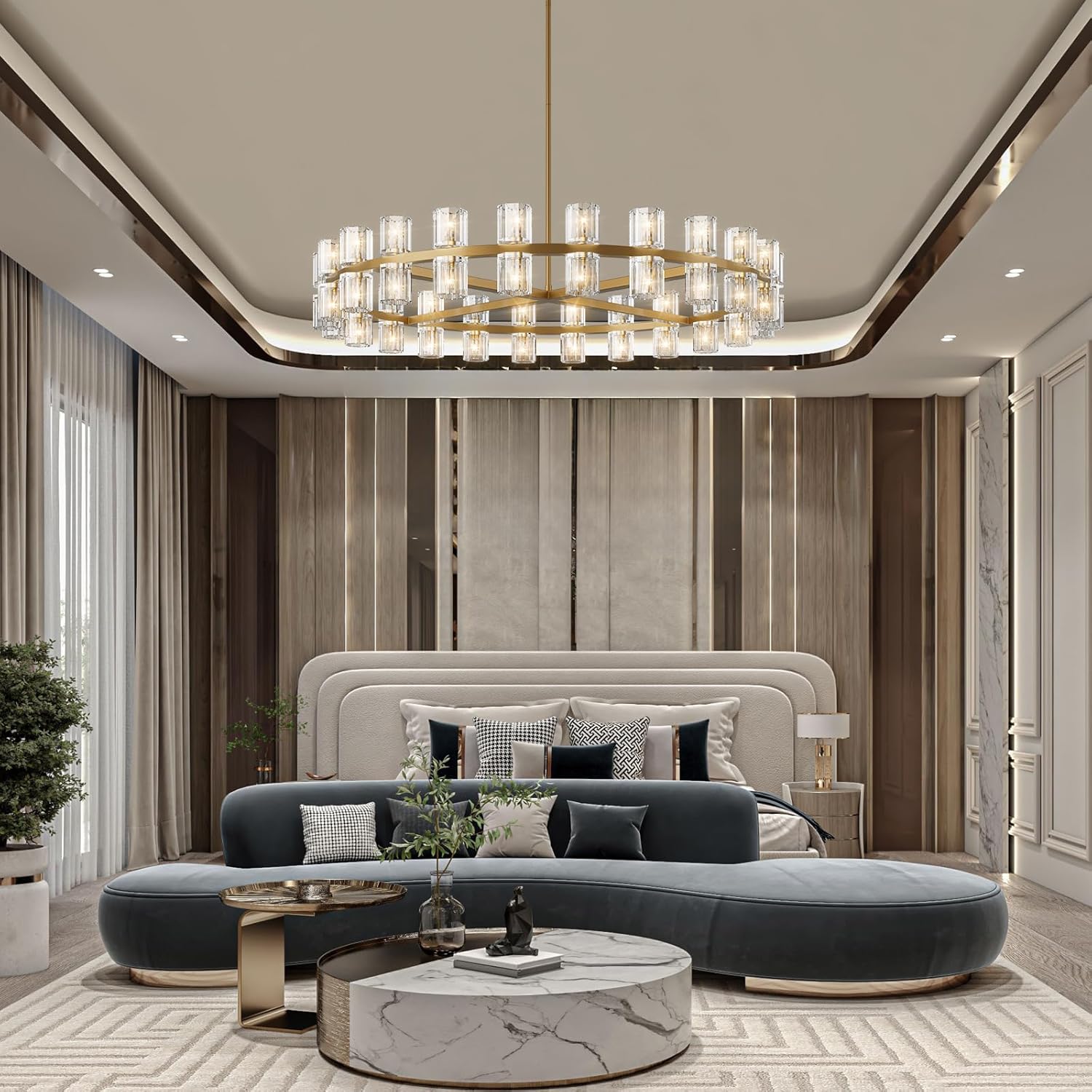 Sunrise Crystal Chandelier