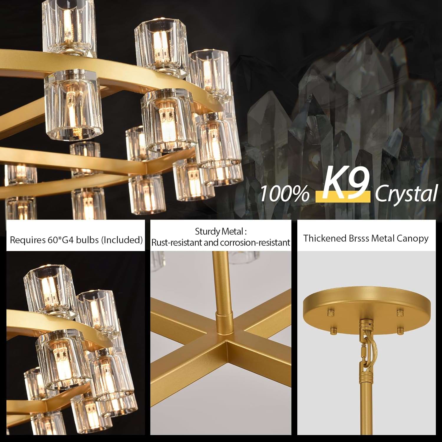 Sunrise Crystal Chandelier