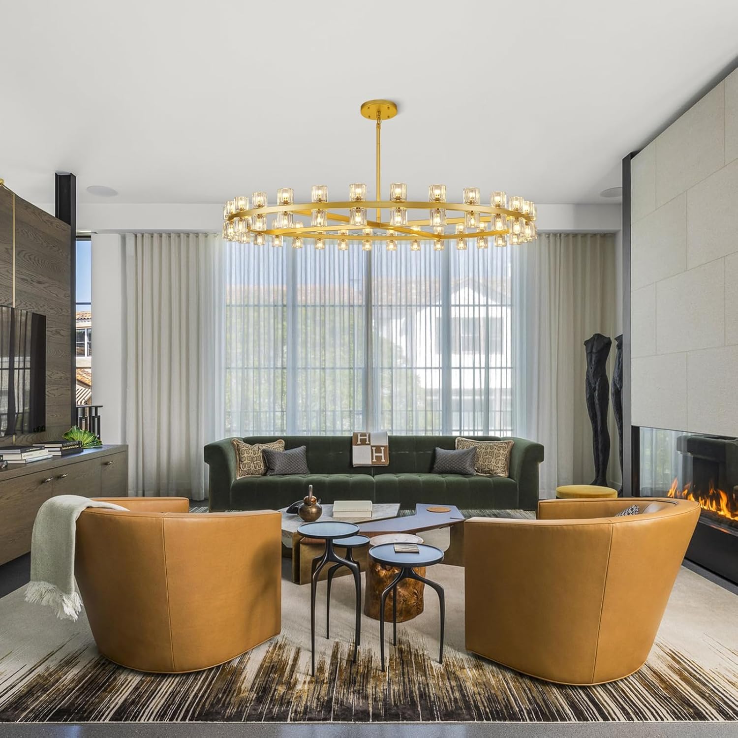 Sunrise Crystal Chandelier