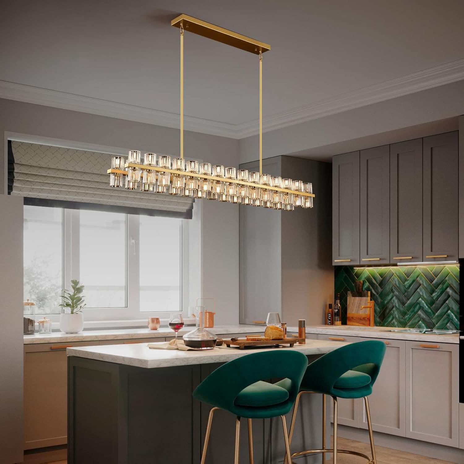 Sunrise Crystal Chandelier